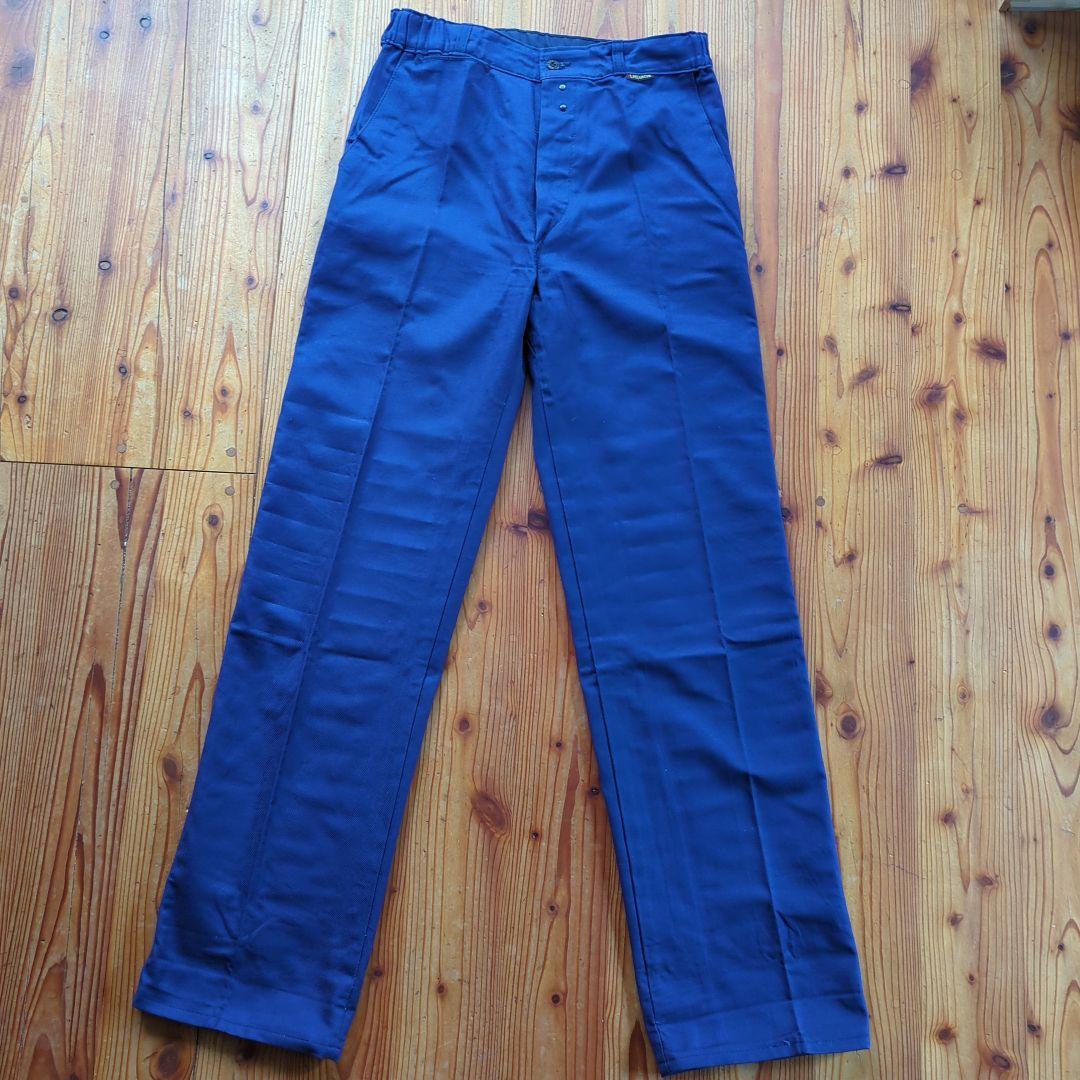 France製 LE LABOUREUR ネイビー ワークパンツ コットン混紡