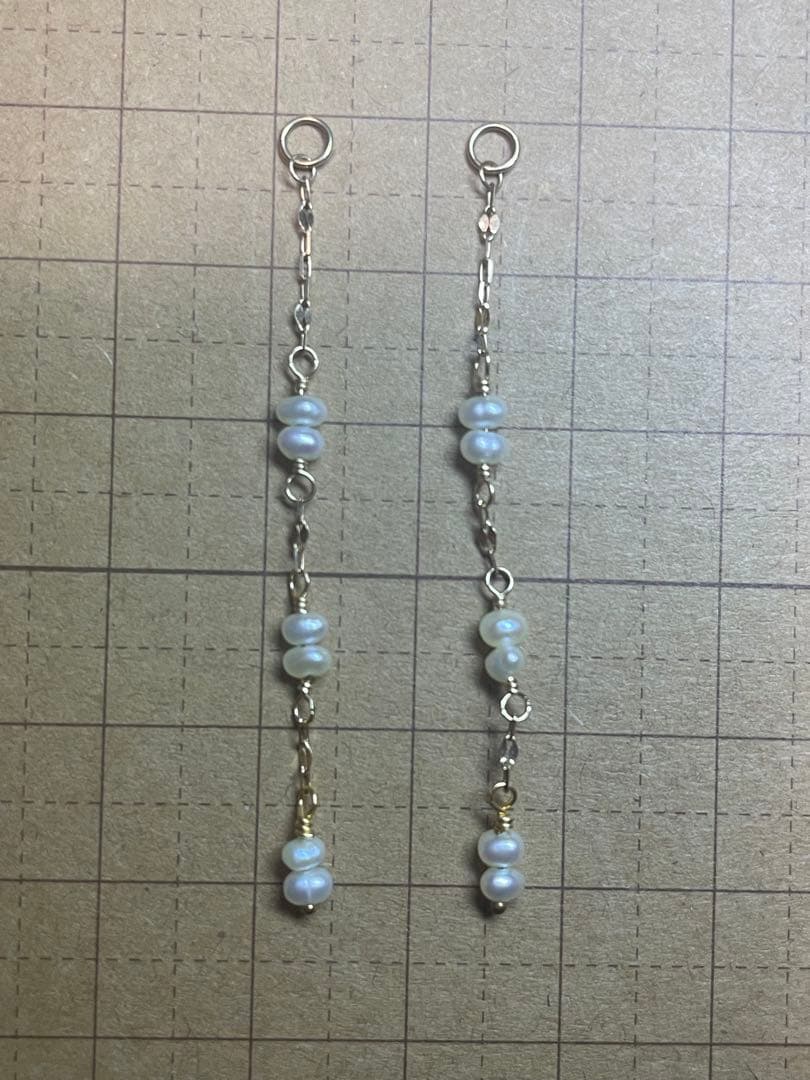 アガット10kピアスチャーム