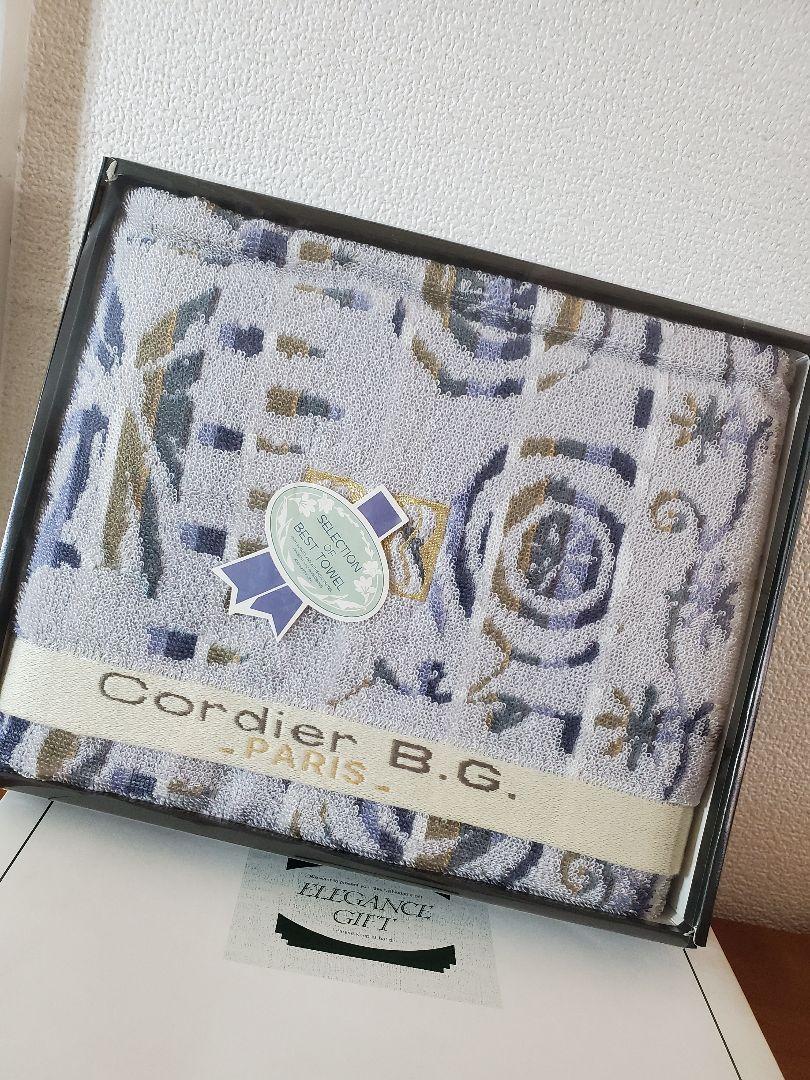 【 Cordier B.Gコルディア】バスタオルタオル新品