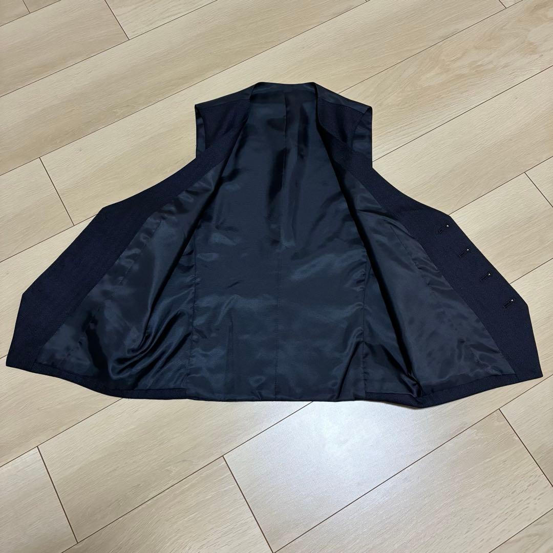 未使用級✨スーツセレクト セットアップ スリーピース ネイビー A5 紳士 高級 未使用級✨スーツセレクト セットアップ スリーピース ネイビー A5 紳士 高級