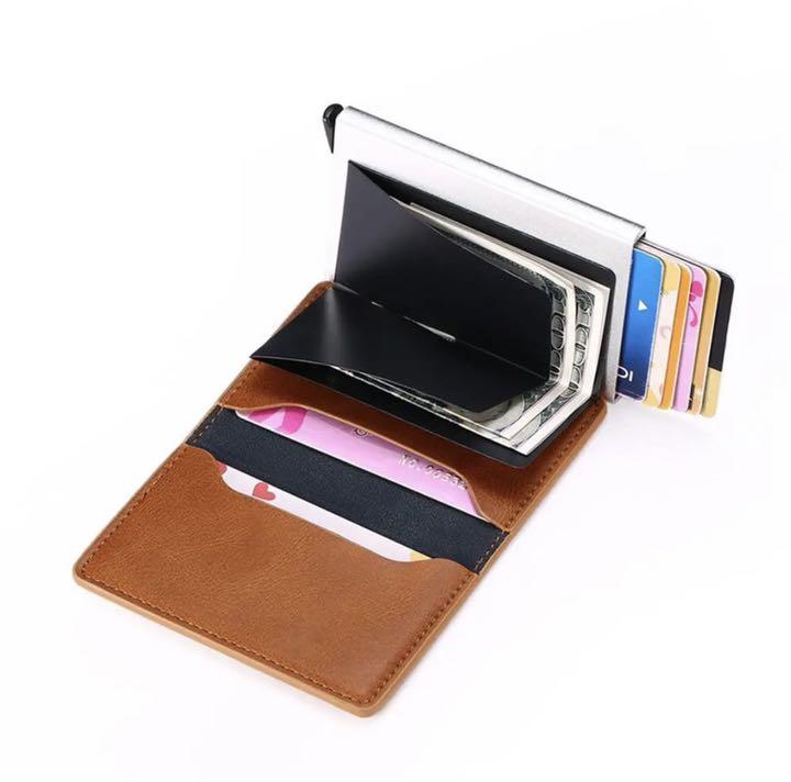 600円 WEB限定カラー 新品 本革 カードホルダー マネークリップ ブラウン 600円 WEB限定カラー 新品 本革 カードホルダー マネークリップ ブラウン