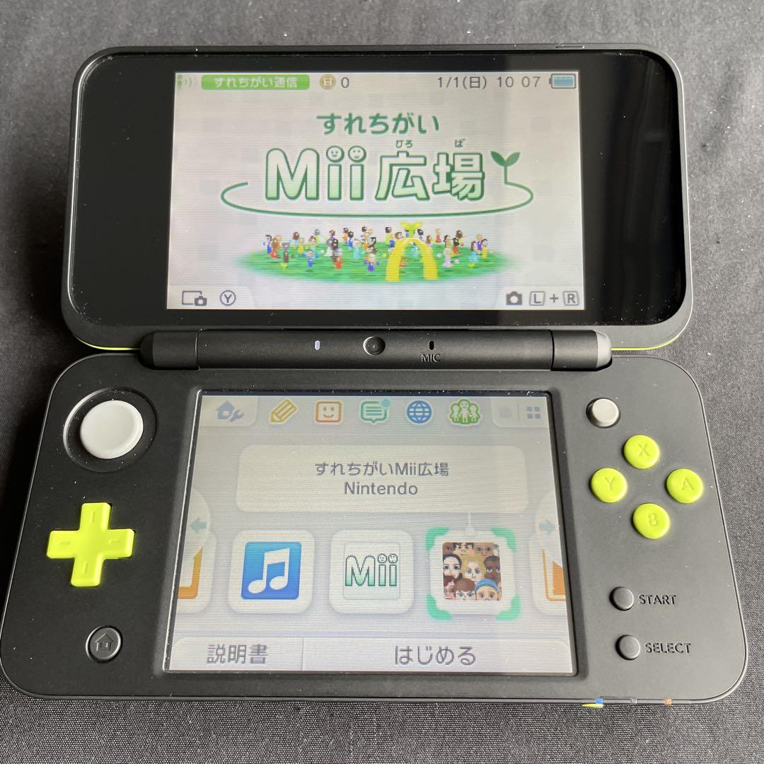 Newニンテンドー2DS LL ブラック×ライム 本体のみ