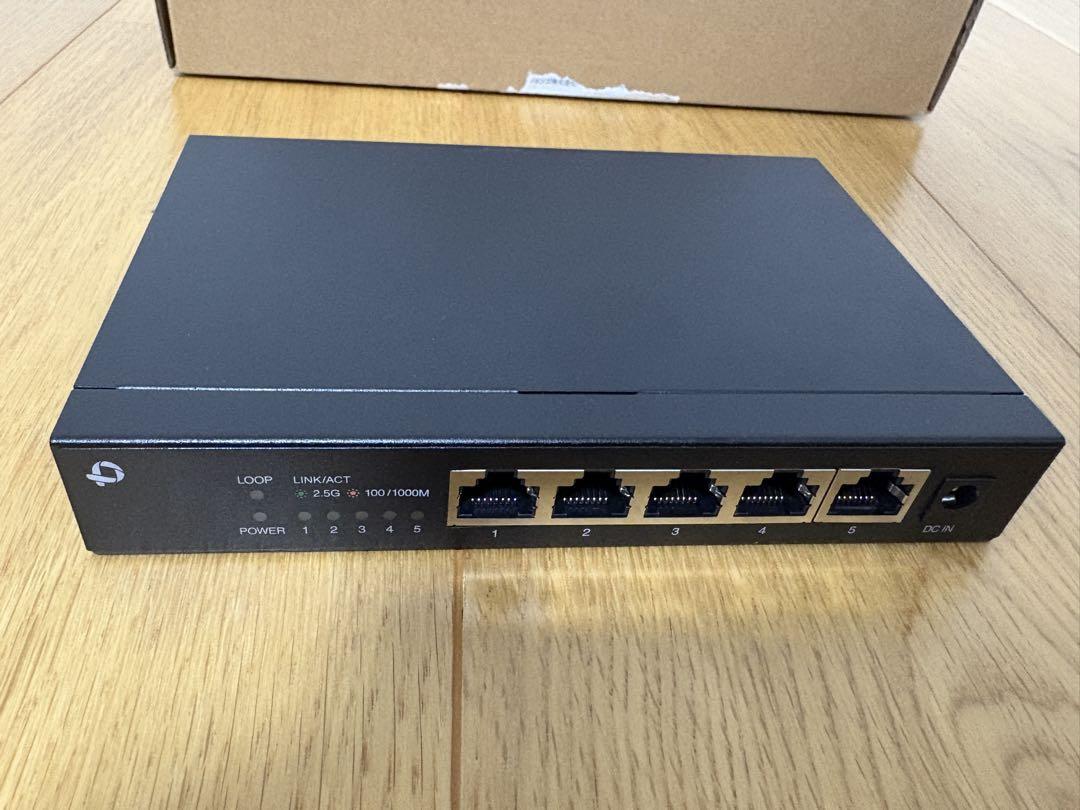 入荷nowオンラインストア 未使用]5ポートスイッチングハブ メルカリ - 2.5GBase-T ルーター・ネットワーク機器