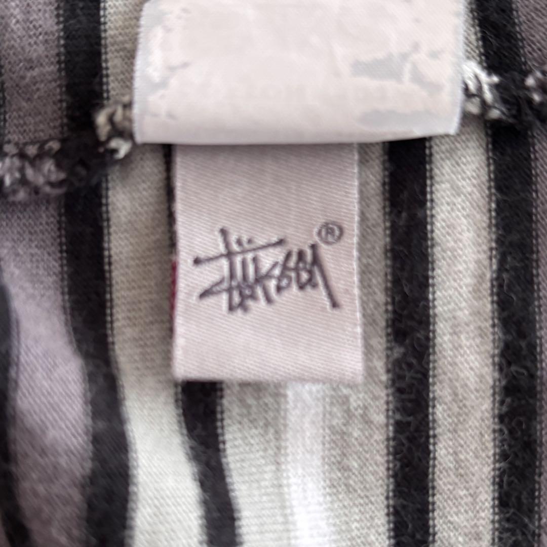 【希少】stussy 90sボーダー ポロシャツ サイズL