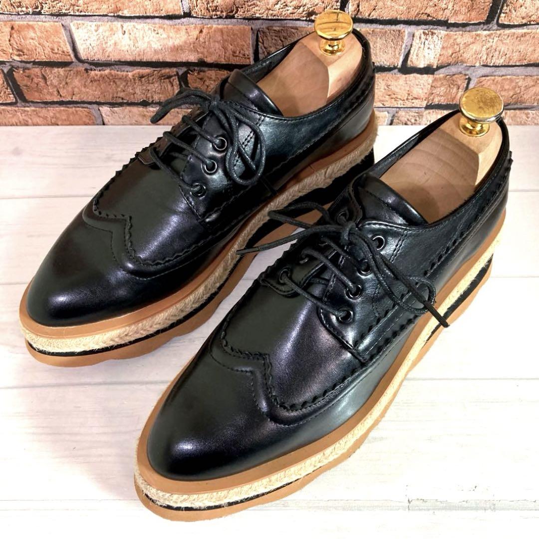 極美品□Akiron×DONOBAN□ドレスシューズ✨ウィングチップ 厚底