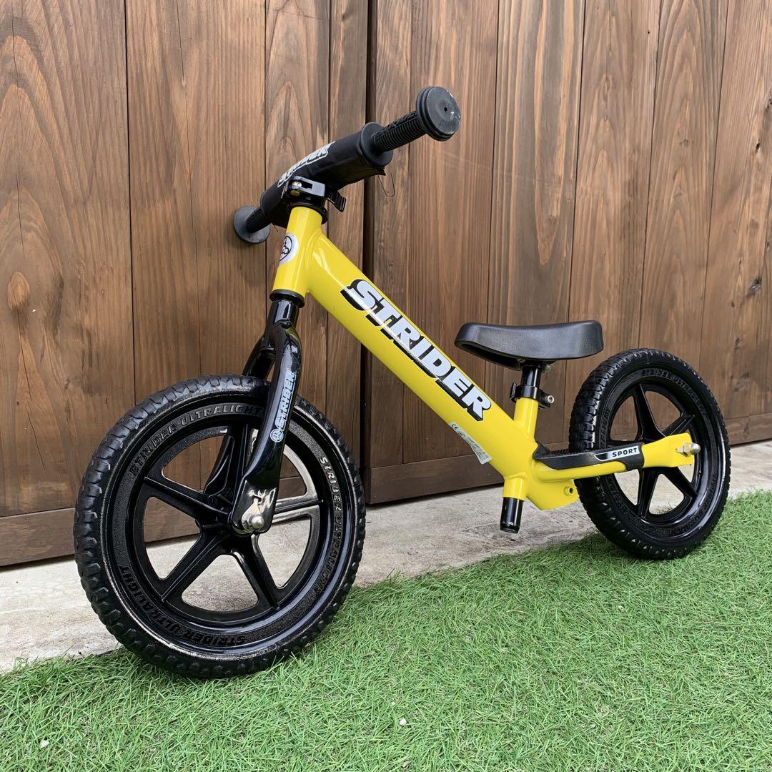 ストライダー スポーツモデル 12インチ イエロー 美品】ストライダー スポーツモデル 2018年 イエロー 12インチ
