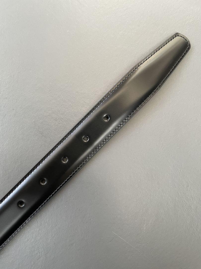 ブルックスブラザーズ ゴールドバックル ドレスベルト 黒32 完全