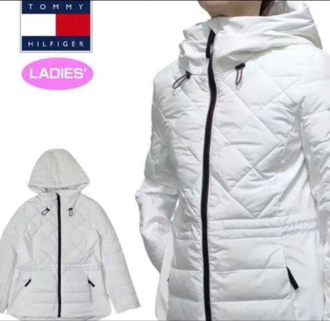 TOMMY HILFIGER ホワイト アウター中綿ジャケット