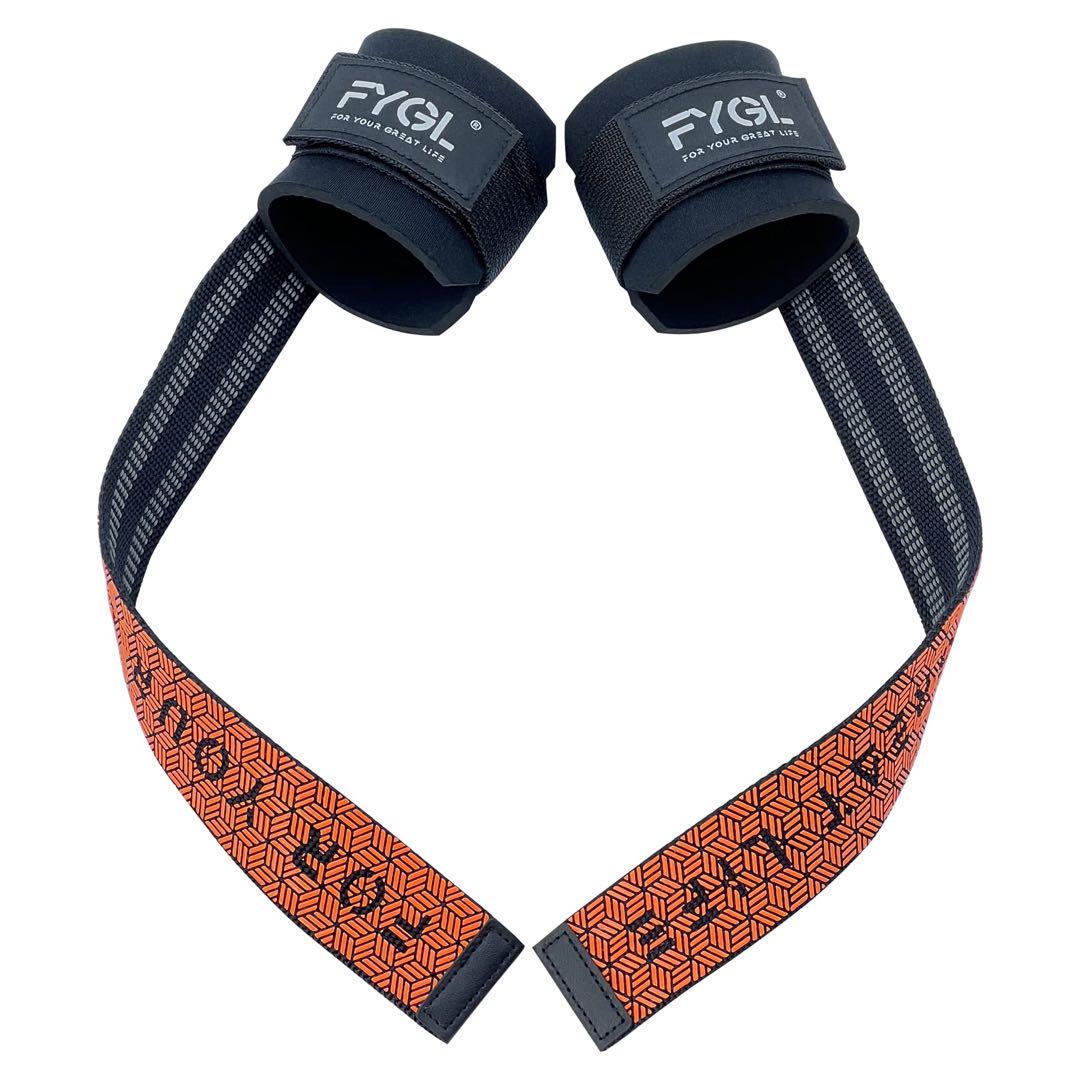 FYGLネオプレンパッド入り手首サポート付きリフティングストラップ