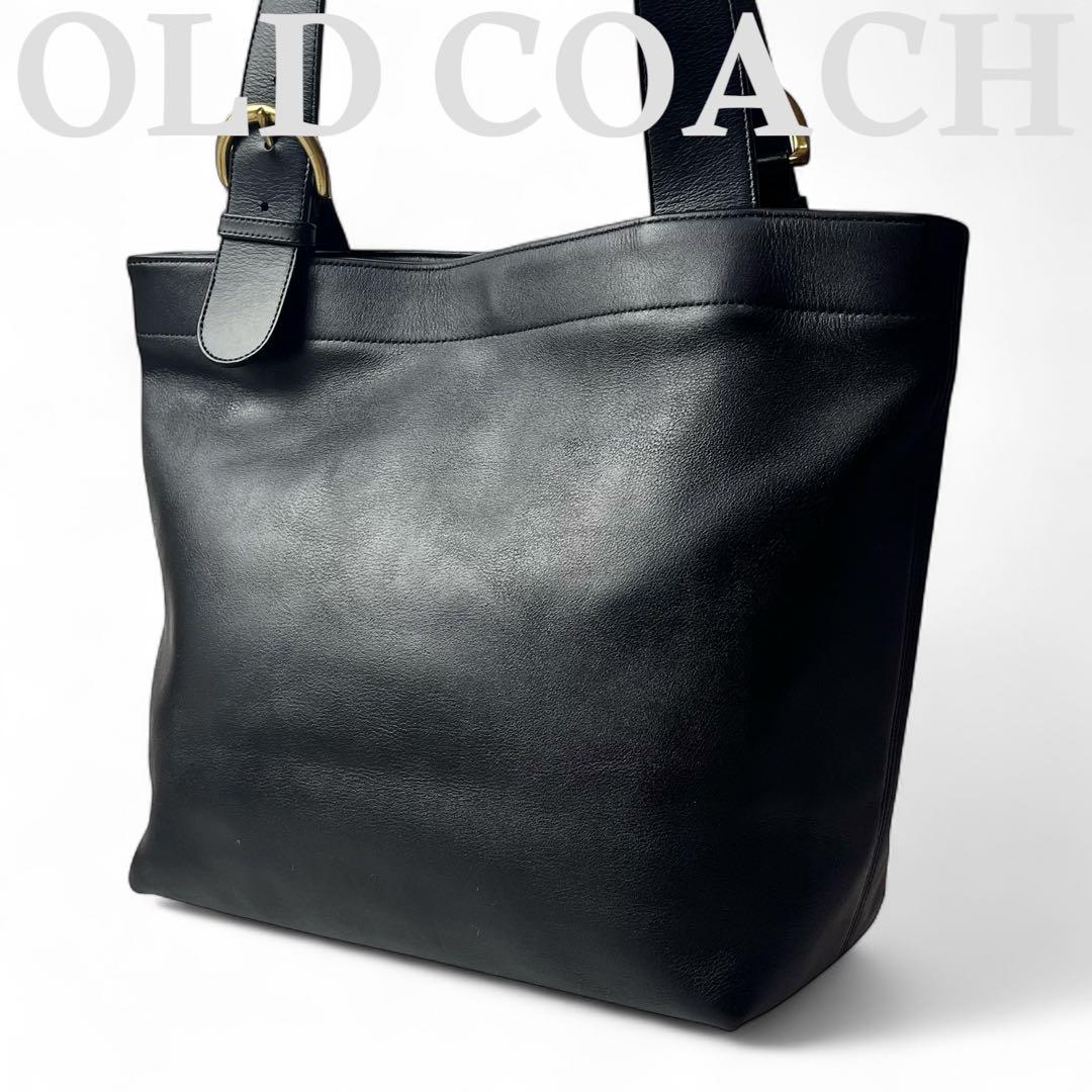 極美品✨ OLDCOACH オールドコーチ トートバッグ 肩掛け 大容量 黒