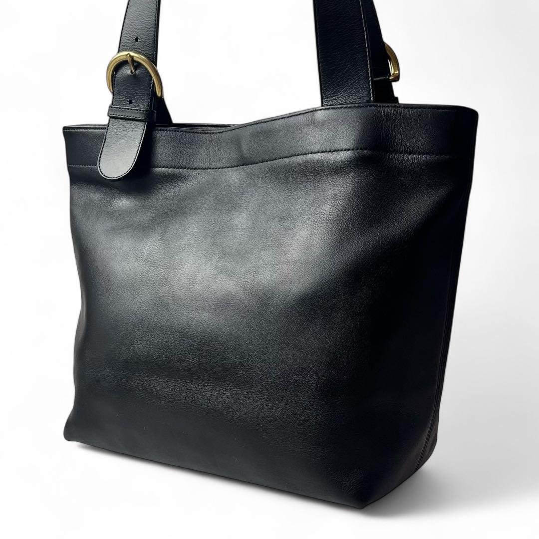 極美品✨ OLDCOACH オールドコーチ トートバッグ 肩掛け 大容量 黒