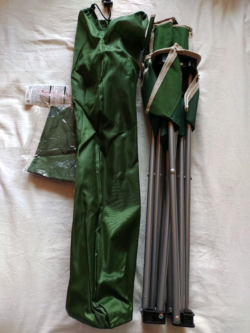 新品　アウトドア折りたたみチェア グリーン　2脚　緑