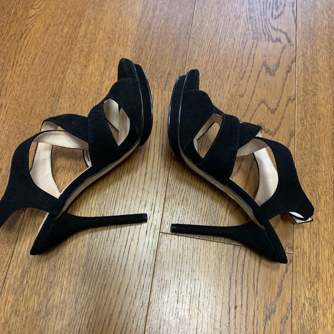 ninewest 黒 サイズ6ハーフ oWlKs-m13010192036 サンダル 新品未使用 在庫