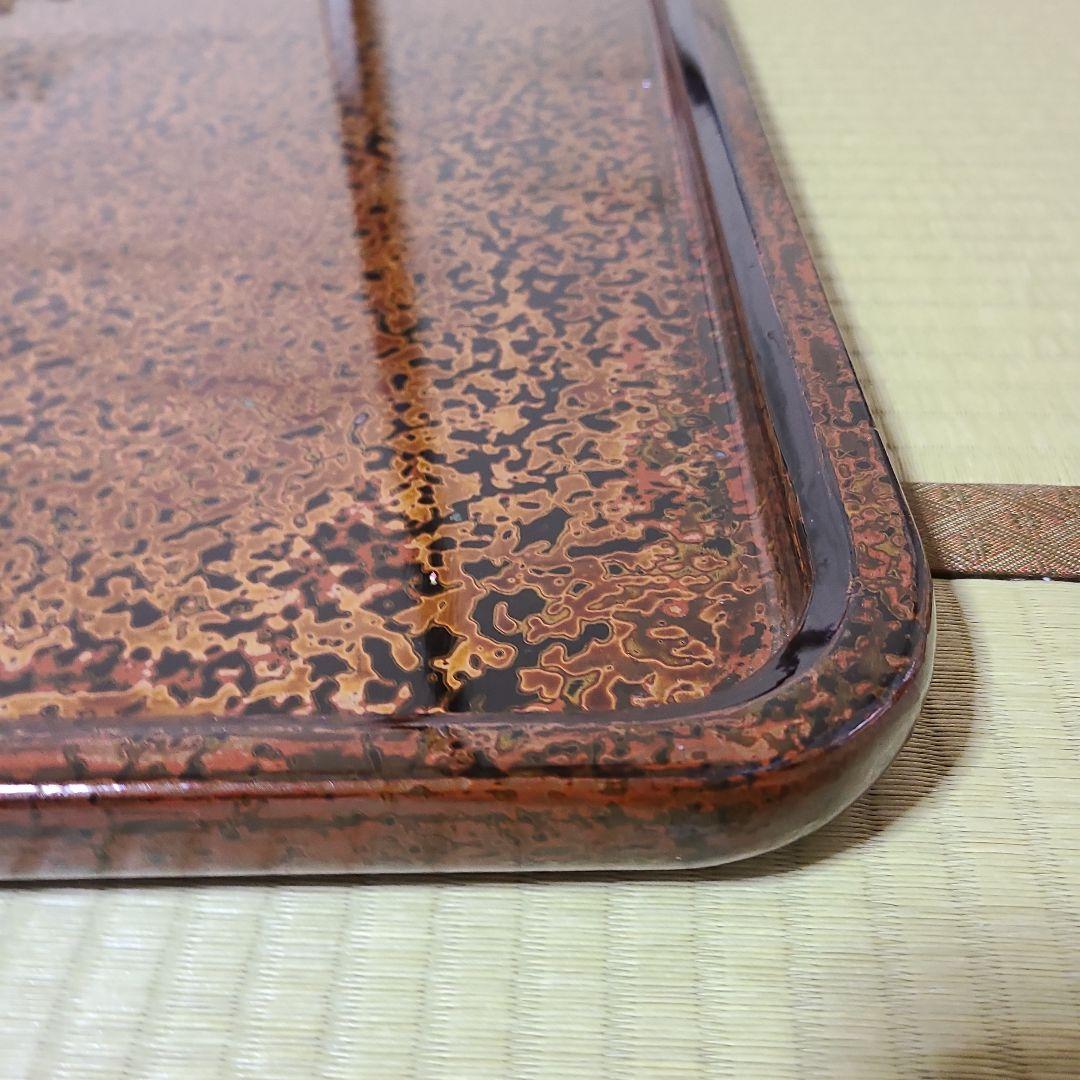 昭和レトロ　堆朱　漆塗り　こたつ板