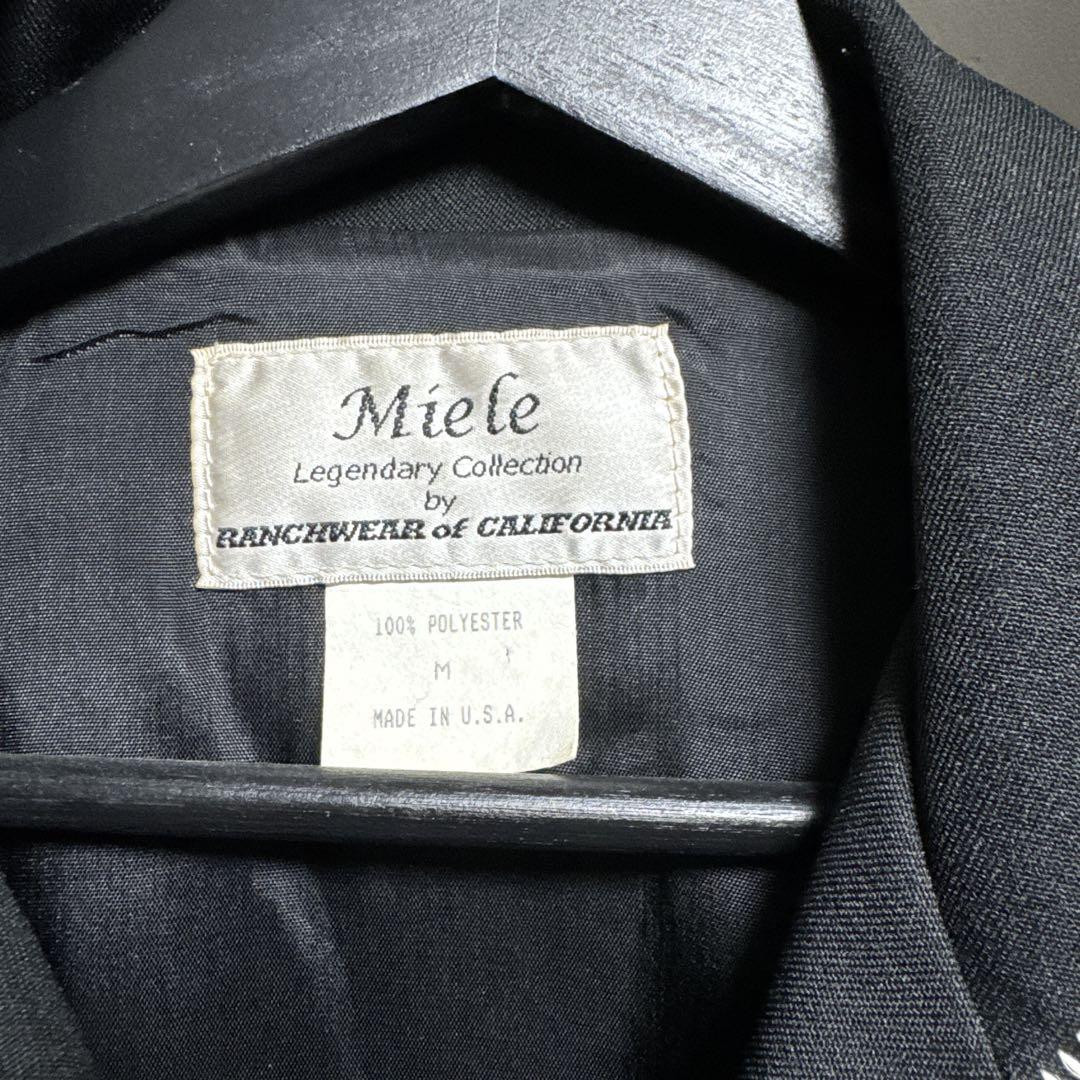 (希少)Miele USA製 ウエスタンジャケット 刺繍入り M