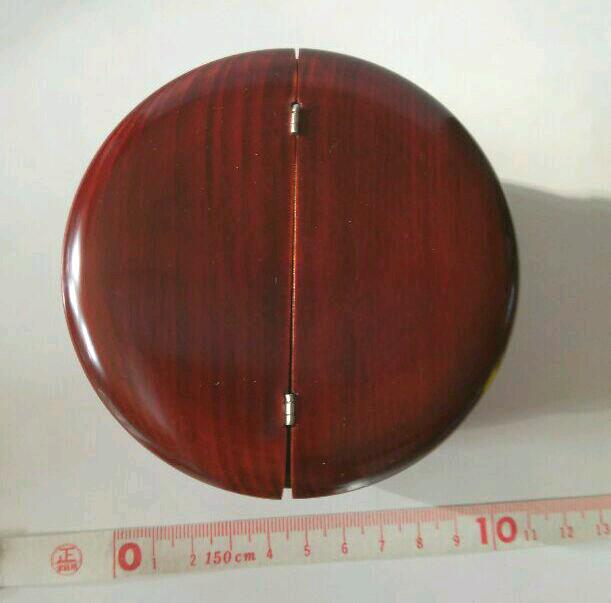 茶道具 薄茶器 『老松』中古品 溜塗