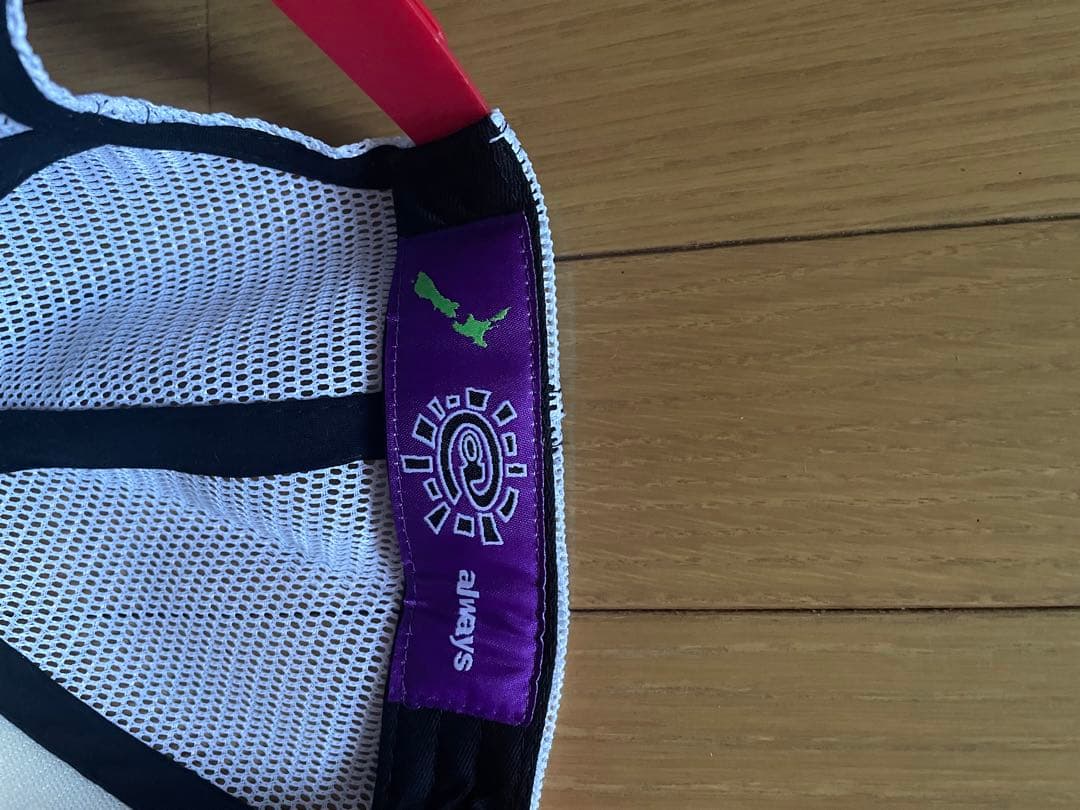 always do what you should do メッシュキャップ　赤