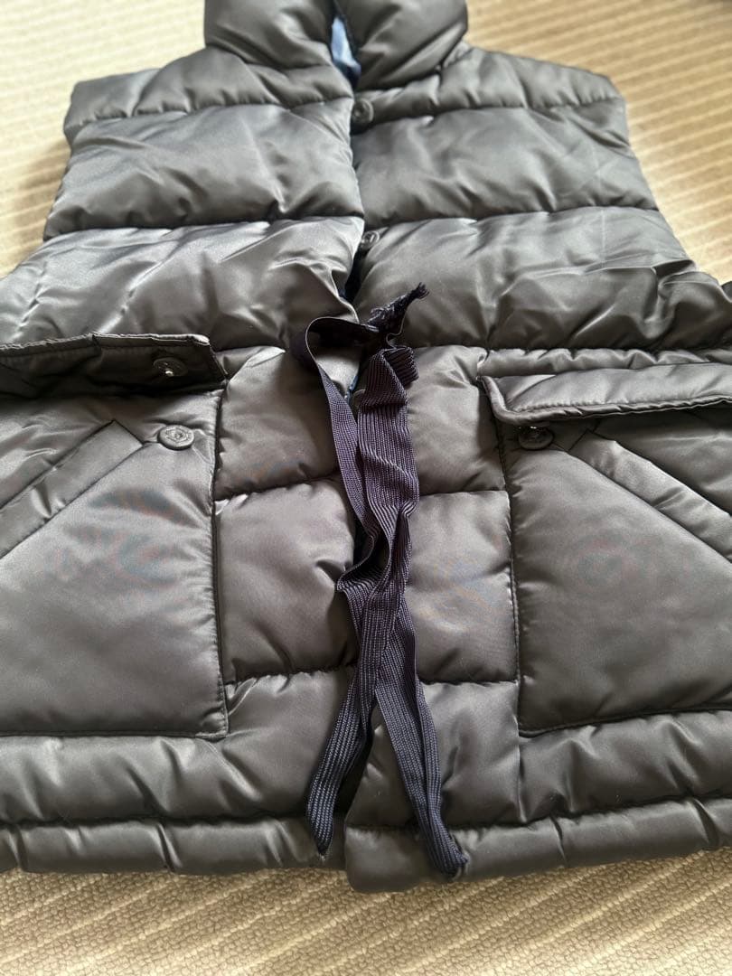 ダークグレー キルティングダウンベスト ダークグレー キルティングダウンベスト