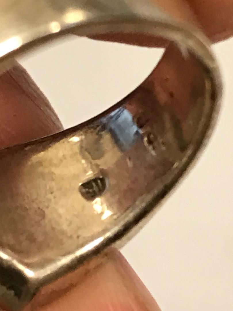 ファッション：アクセサリー メンズ シルバーSV クロス ファッションリング