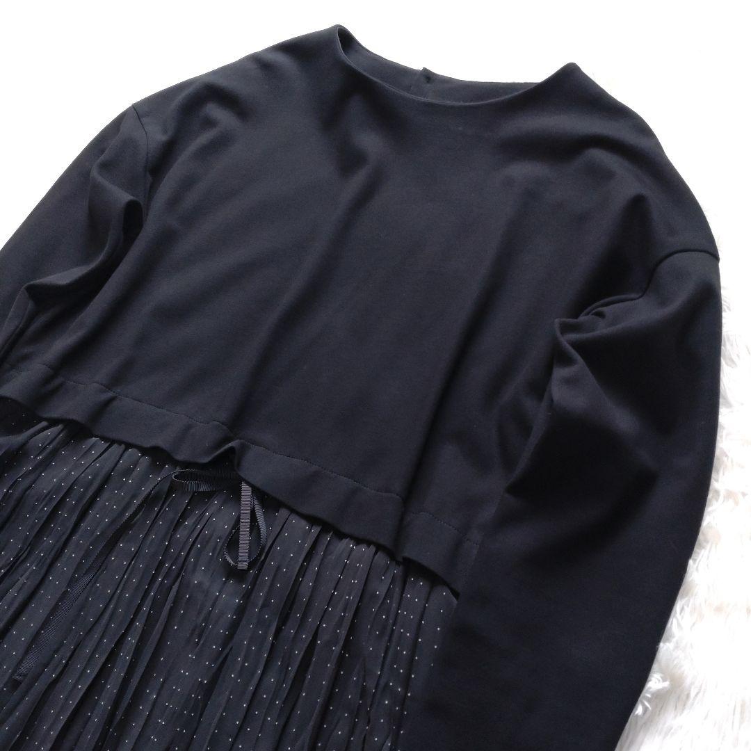 【特価】 BEARDSLEY ビアズリー プリーツスカート ドッキングワンピース ワンピース