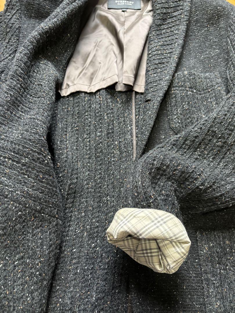 BURBERRY BLACKLABEL ニットジャケット L バーバリー