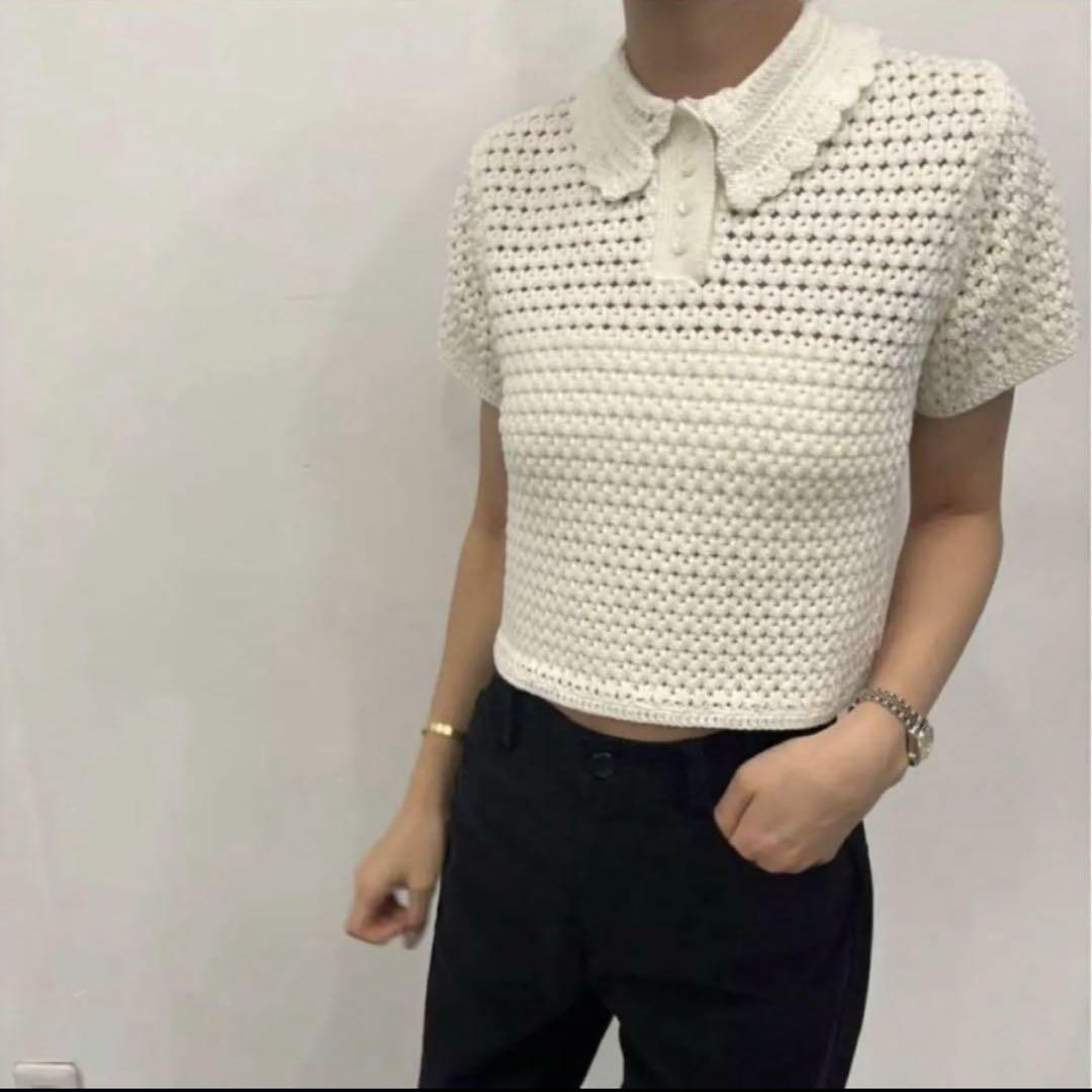 moose's ムーシーズ mini polo knit
