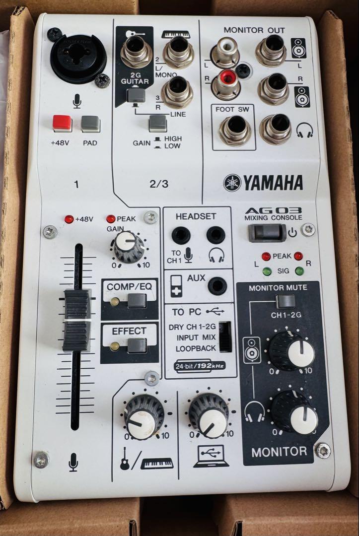 【美品・箱付】ヤマハ YAMAHA AG03 オーディオインターフェース