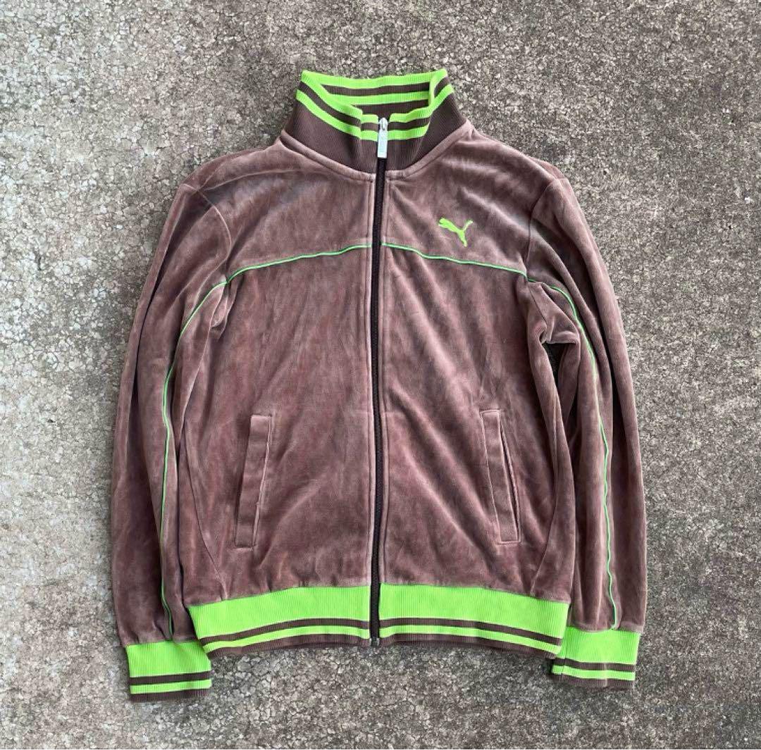 00s archive puma velours track jacket