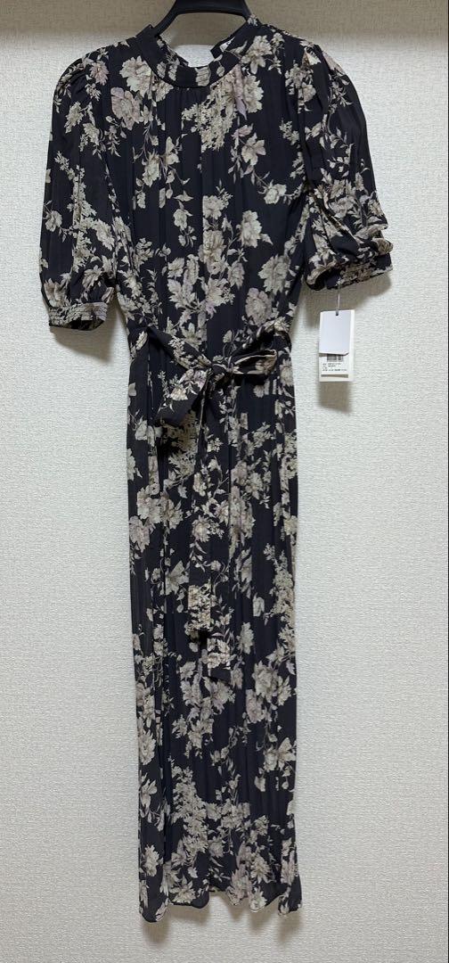 【新品未使用】snidel シフォンプリントワンピース
