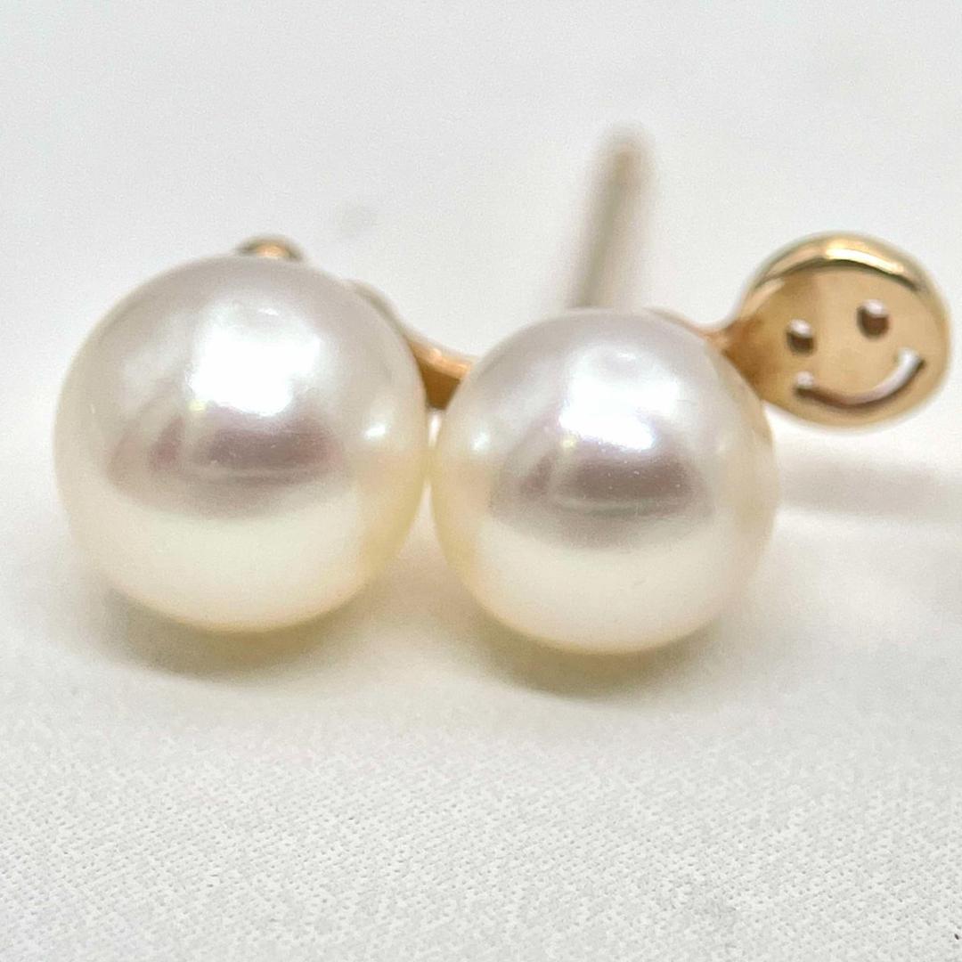 驚きの安さ スタージュエリー K10 パール 4.3-6.5mm ピアス スマイル ゴールド アクセサリー