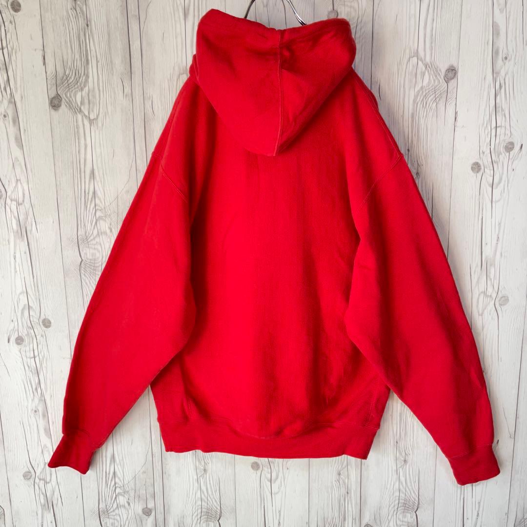 USA 米国カレッジロゴ スウェットパーカー レッド赤L大きめ メリーランド大学 USA 米国カレッジロゴ スウェットパーカー レッド赤L大きめ メリーランド大学