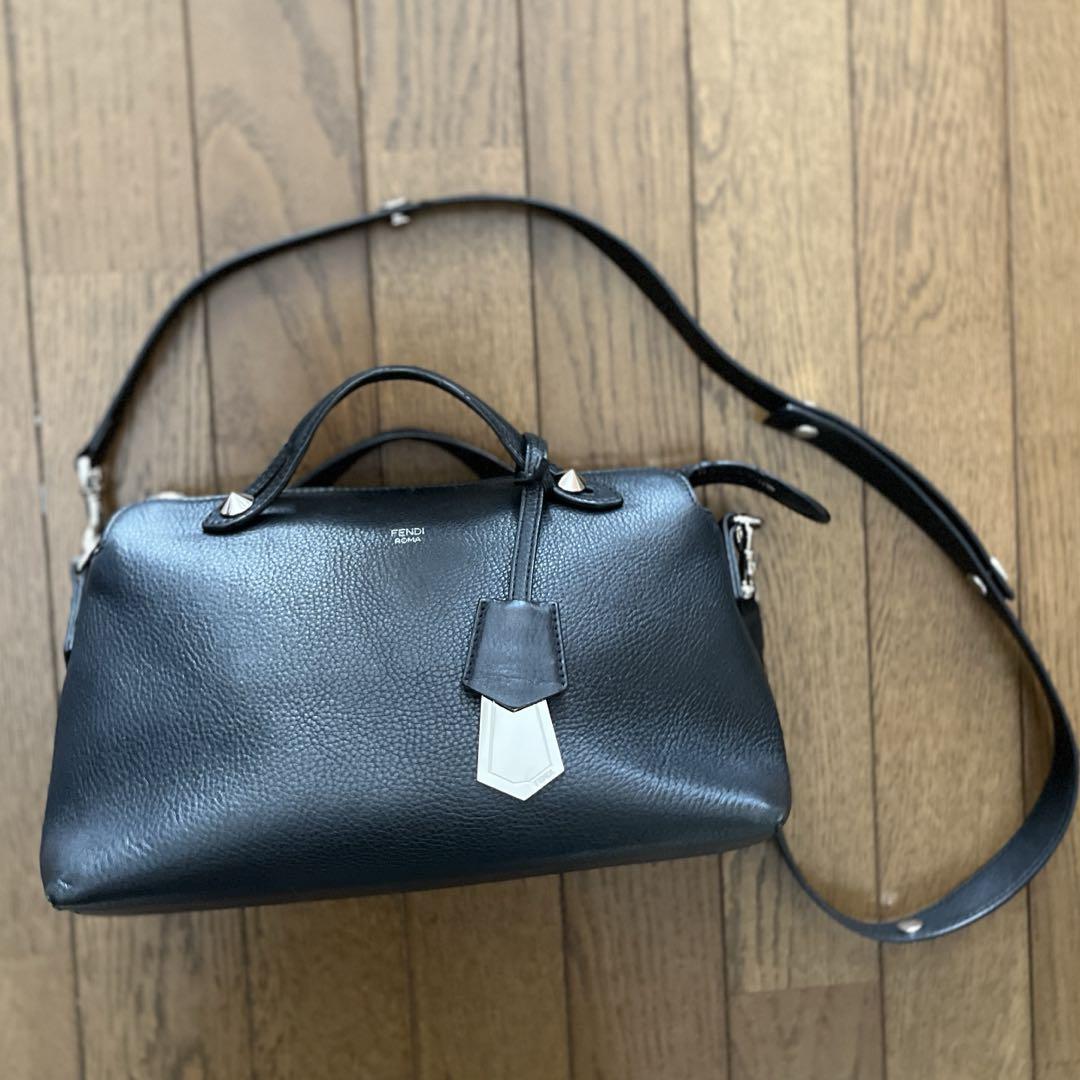 【美品】FENDI フェンディ バイザウェイ ミディアム ブラック バック
