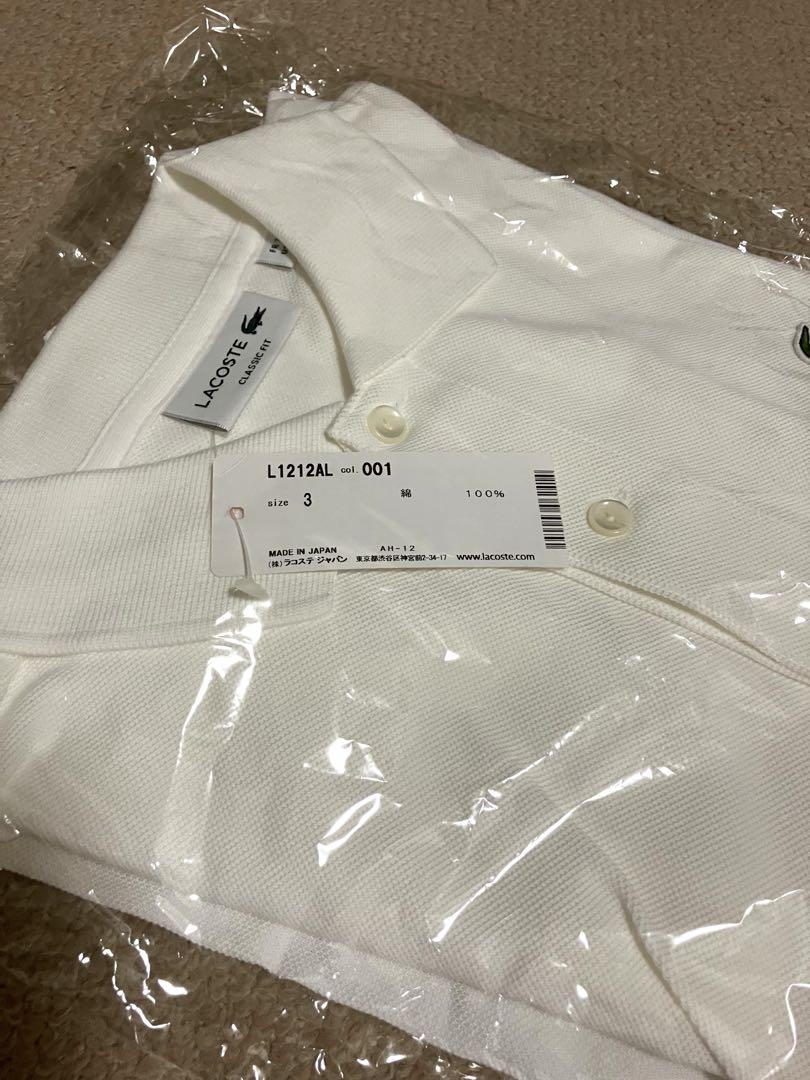 LACOSTE ホワイト ポロシャツ Mサイズ LACOSTE ホワイト ポロシャツ M - メルカリ