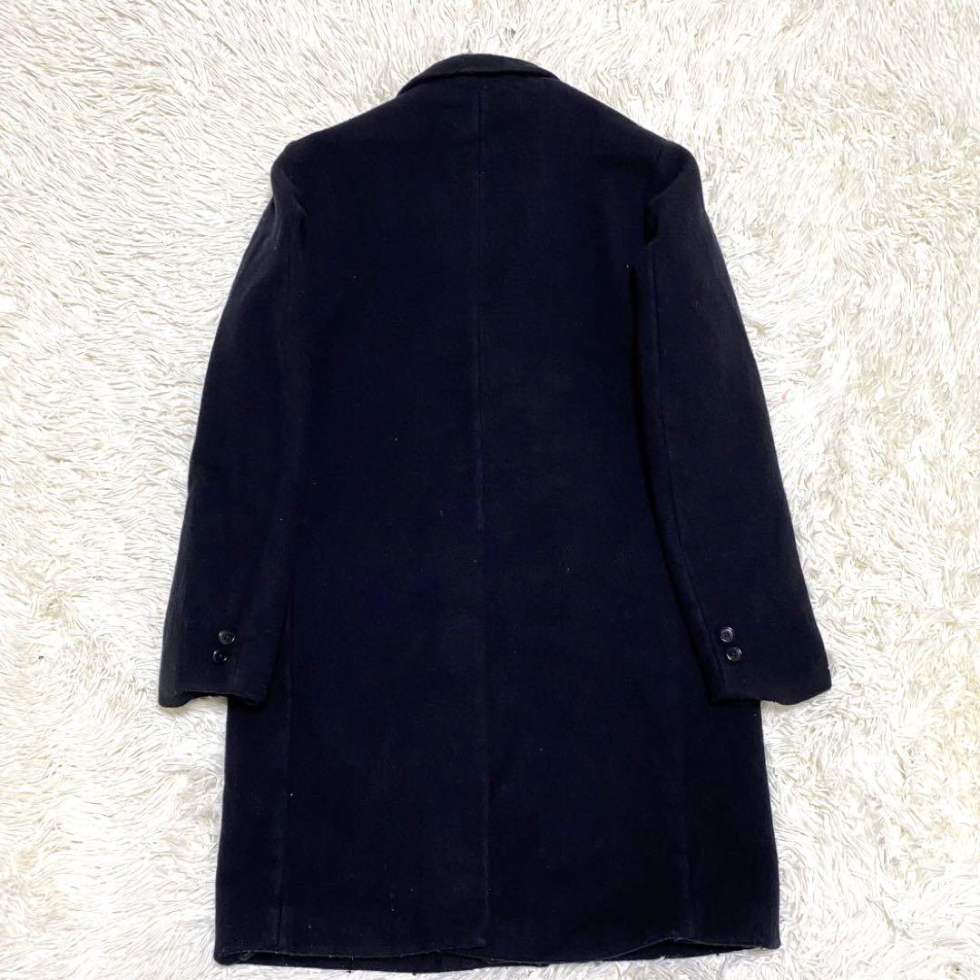 【高級ウール120's✨】BEAUTY & YOUTH チェスターコート 黒 L