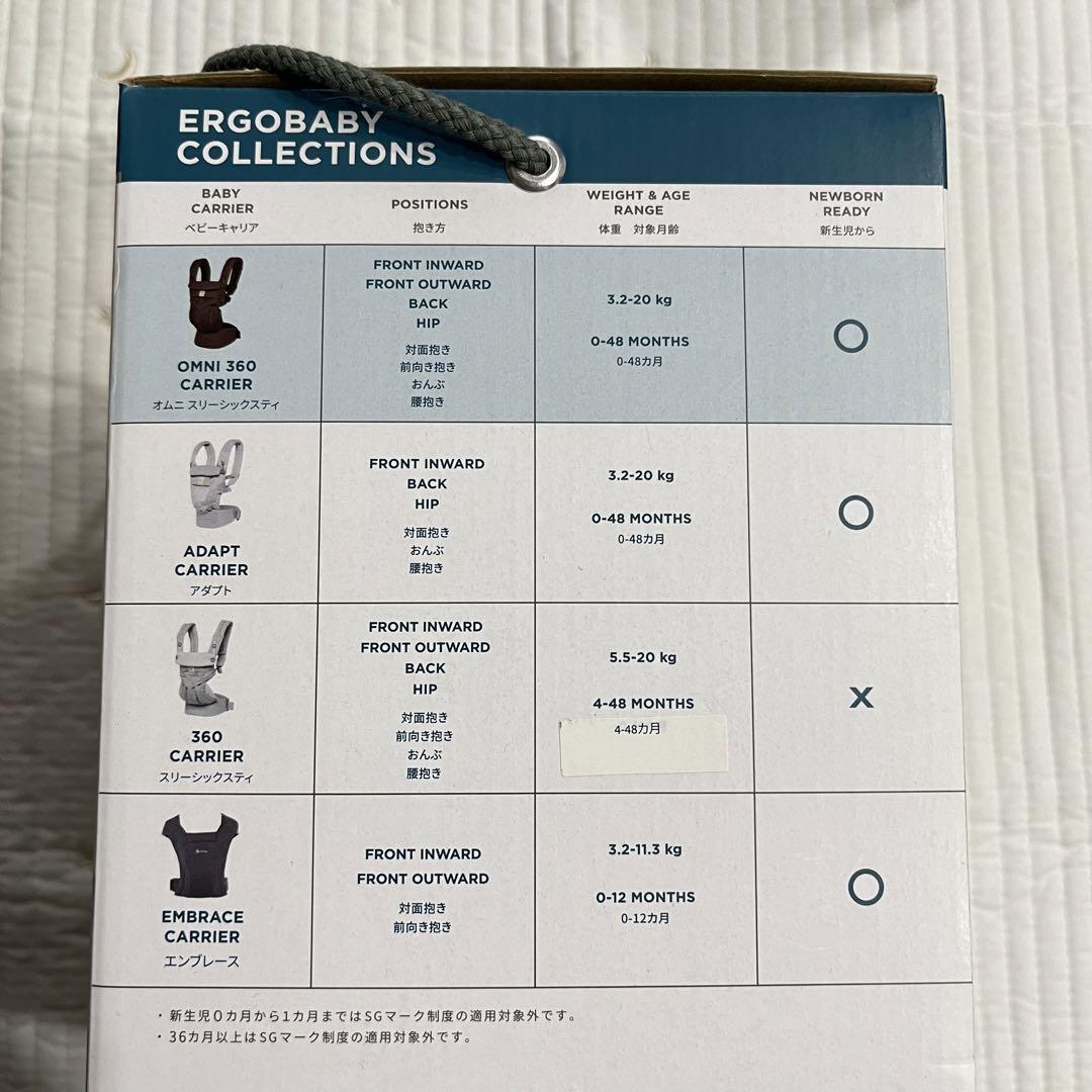 Ergobaby エルゴベビー ベビーキャリア オムニ360 クールエア