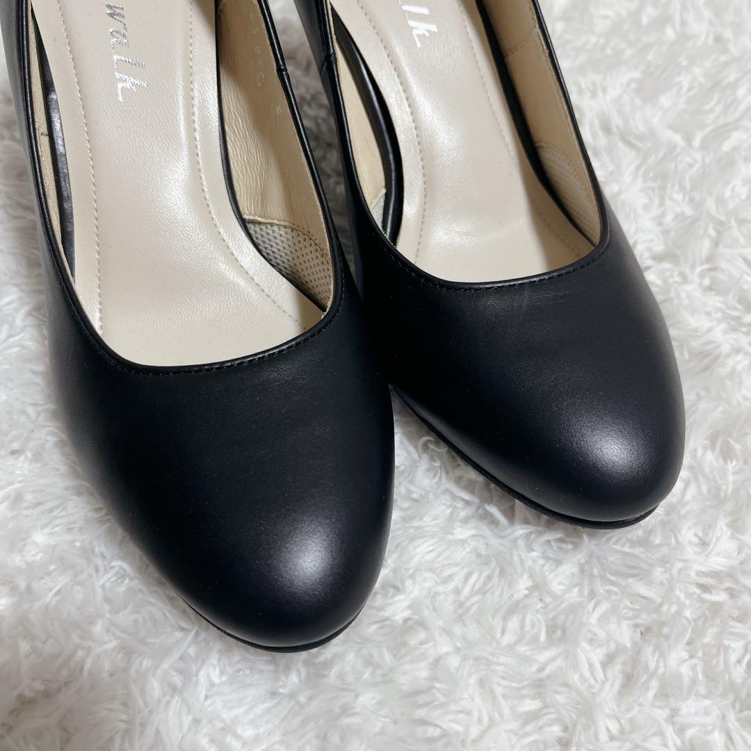 タグ付き新品✨ASICS WALKING RUNWALK レザーパンプス 黒 タグ付き新品✨ASICS WALKING RUNWALK レザーパンプス 黒