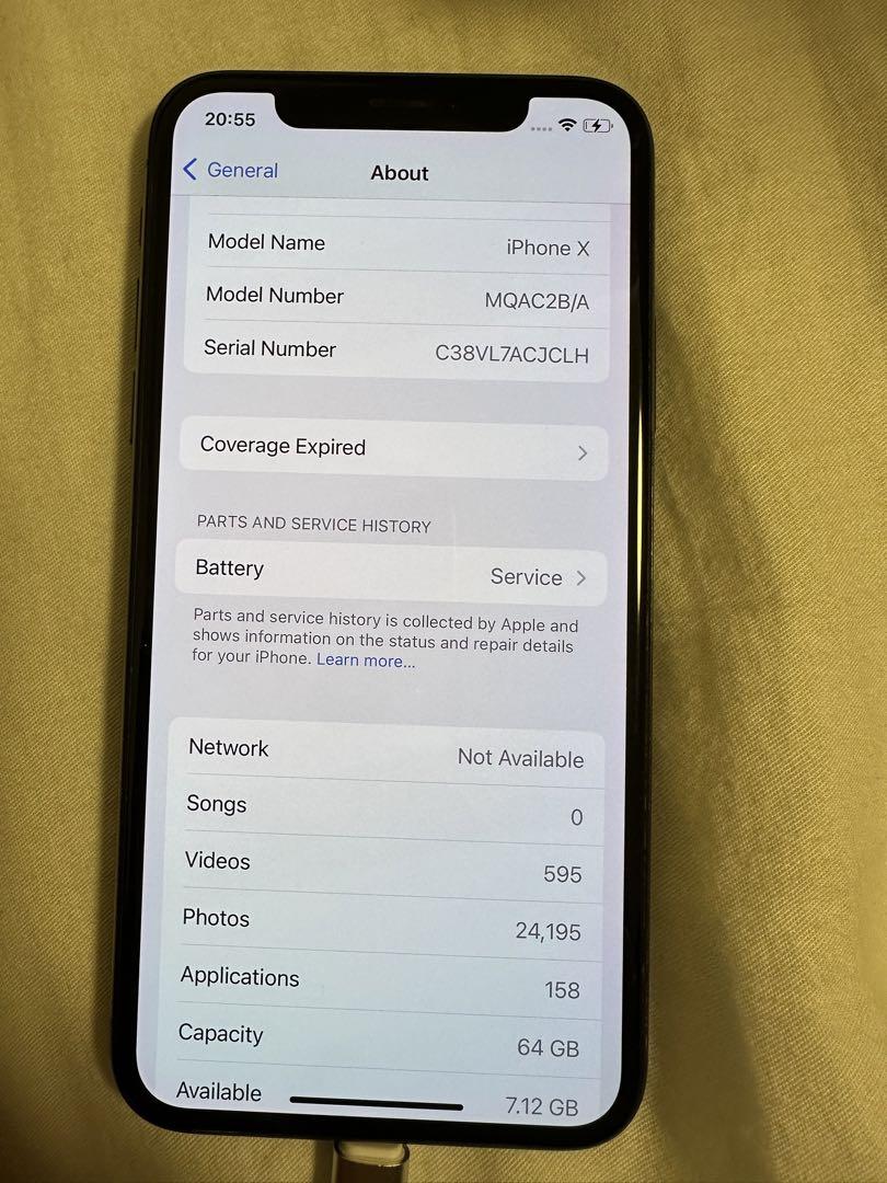 スマートフォン本体 Apple iPhone X 64GB