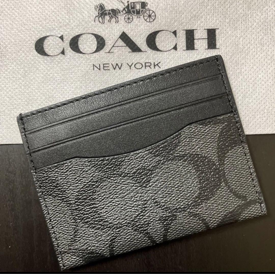 新品　COACH コーチ カードケース　定期入れ シグネチャー