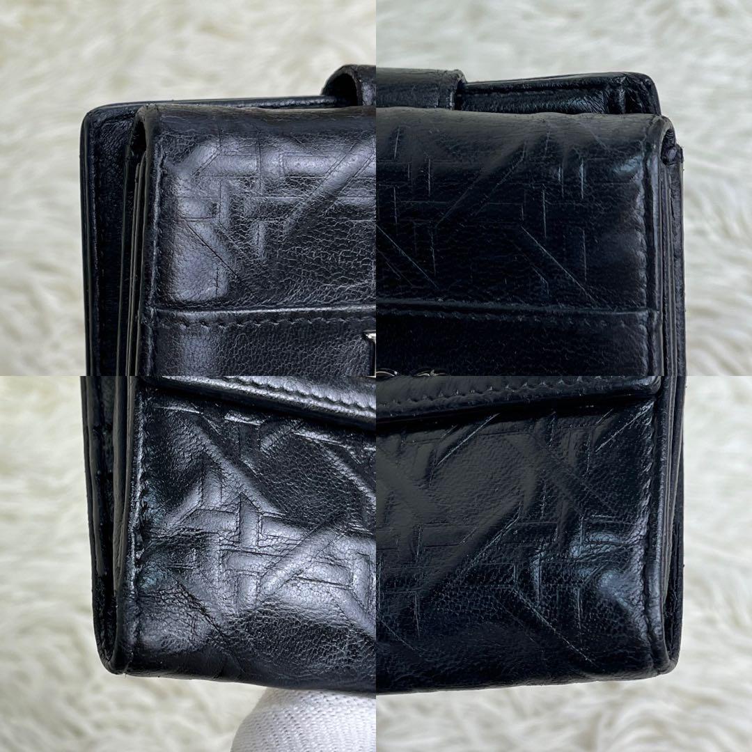 ✨美品✨ クリスチャンディオール 二つ折り財布 ロゴ金具