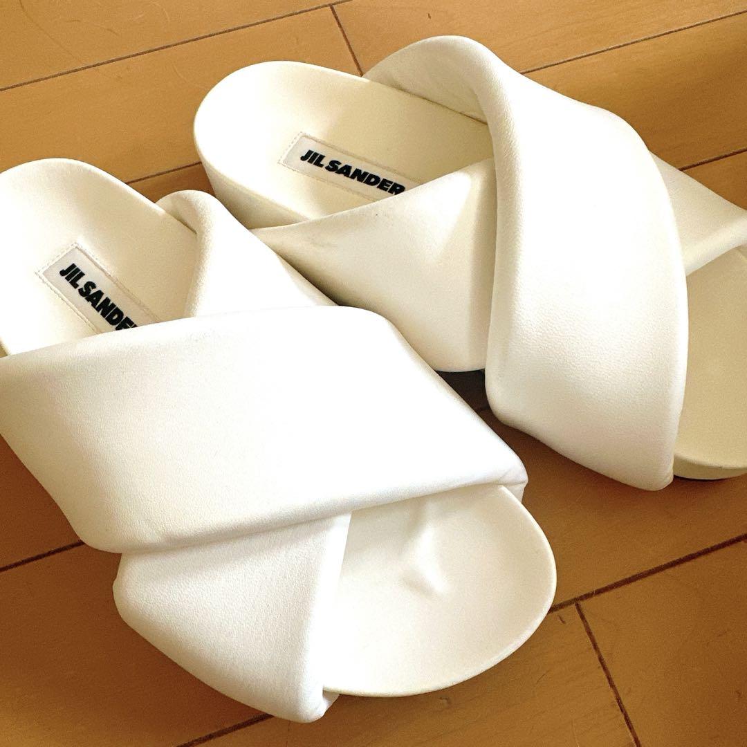 ☆JIL SANDER ☆ PADDED SLIDES レザーサンダル