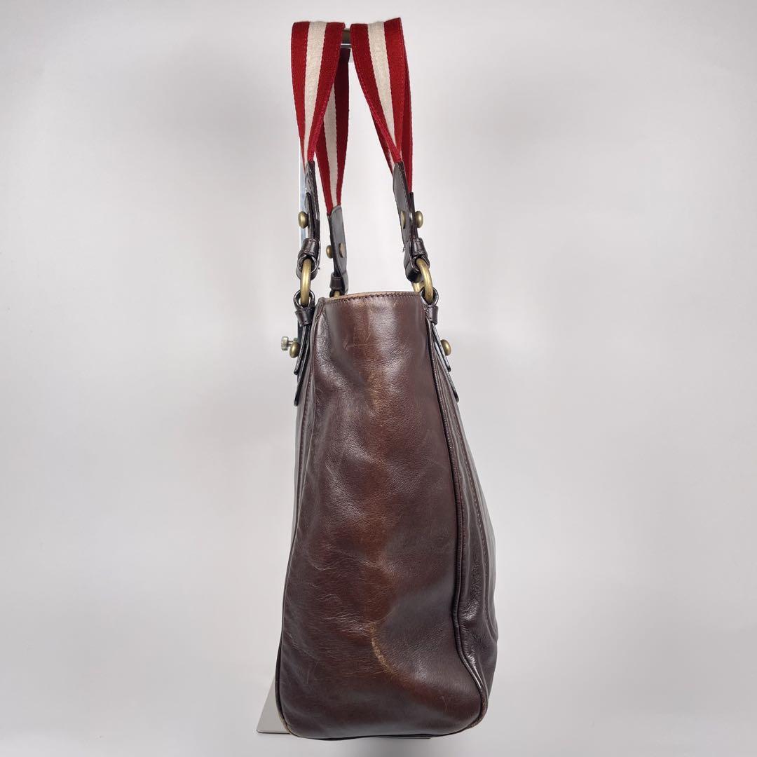 BALLY バリー  トートバッグ　ショルダーバッグ　レザー ブラウン