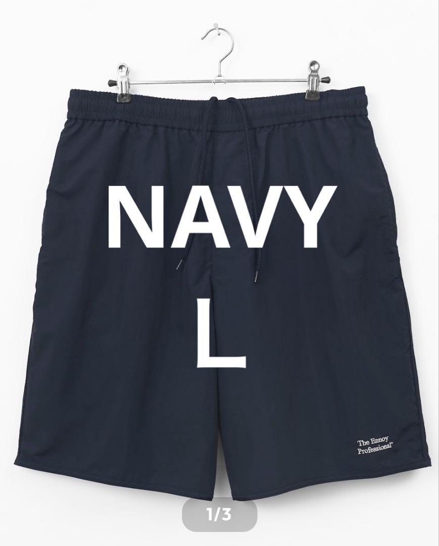 ENNOY NYLON EASY SHORTS (NAVY) Ｌサイズ