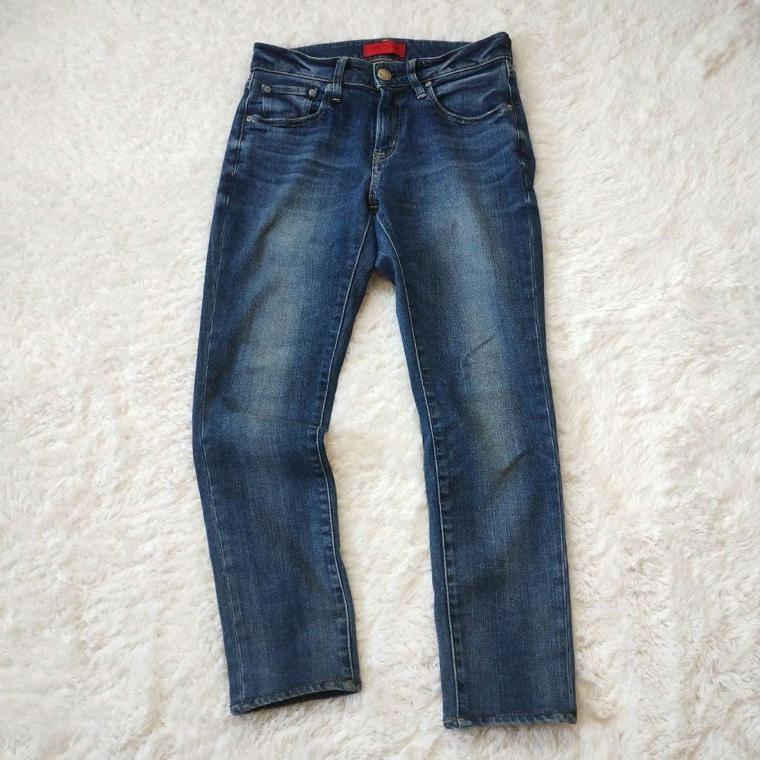 美品　レッドカード　ストレッチ◎　デニムパンツ　ジーンズ　23サイズ　青　ブルー