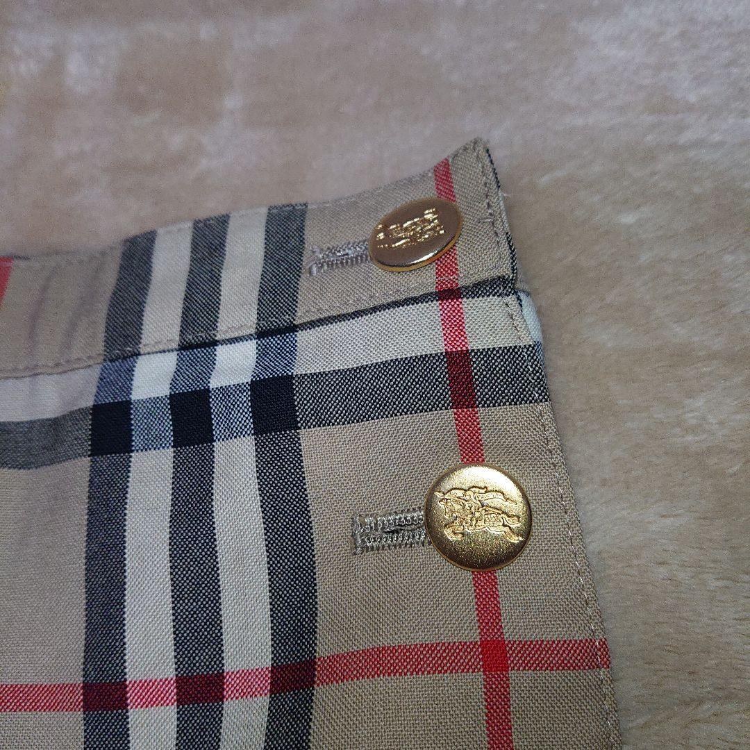 バーバリーズ BURBERRYS 巻きスカート ノバチェック 金ボタン BURBERRY 巻きスカート ノバチェック 金ボタン デカチェック
