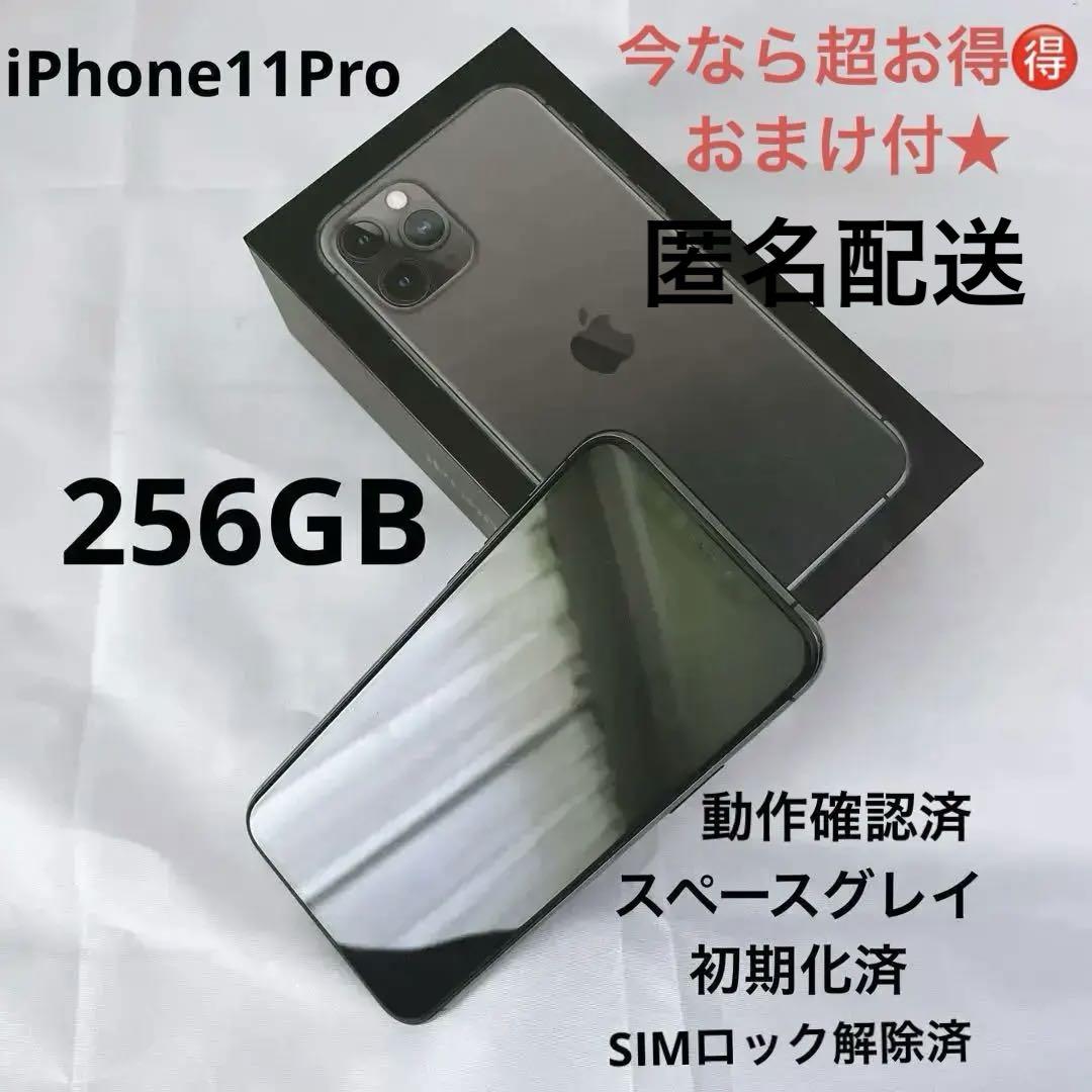 本体極美品✨　iPhone 11Pro 256GB スペースグレー 【送料無料】