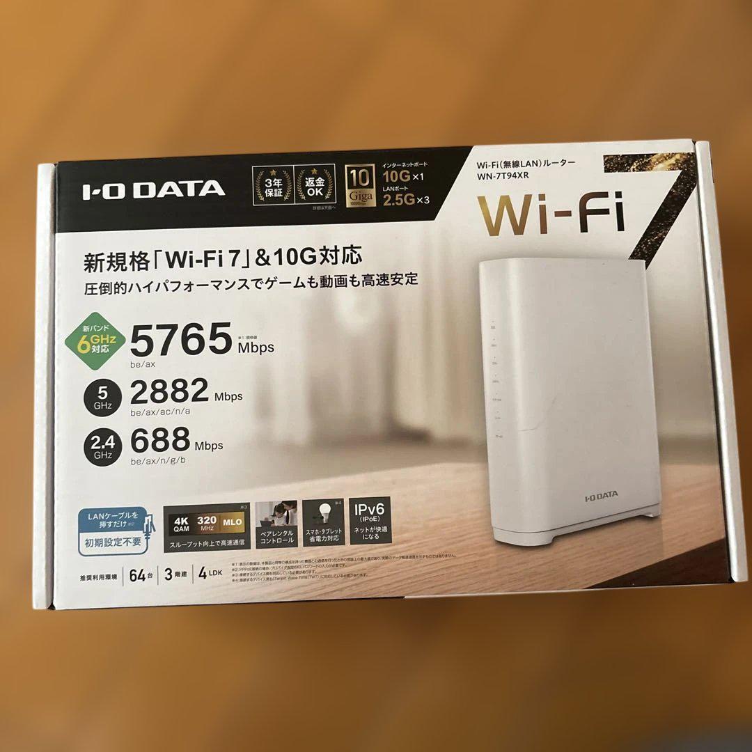 【新品未使用】Wi-Fiルーター WN-7T94XR Wi-Fi 7対応