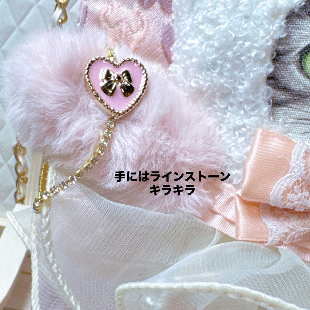 コヤンイサムチョン♡ドレスアップ！ピンクパンダ着ぐるみお洒落ニャンコのサコッシュ