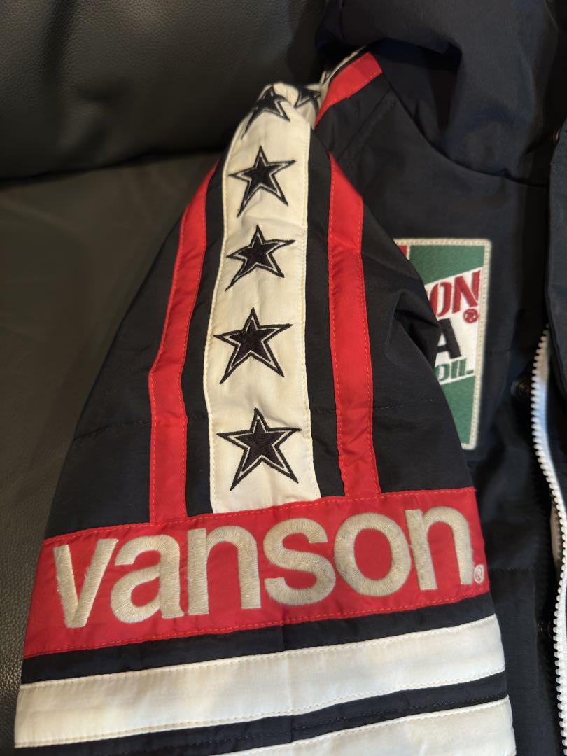 VANSON フード付きレーシングジャケット XL