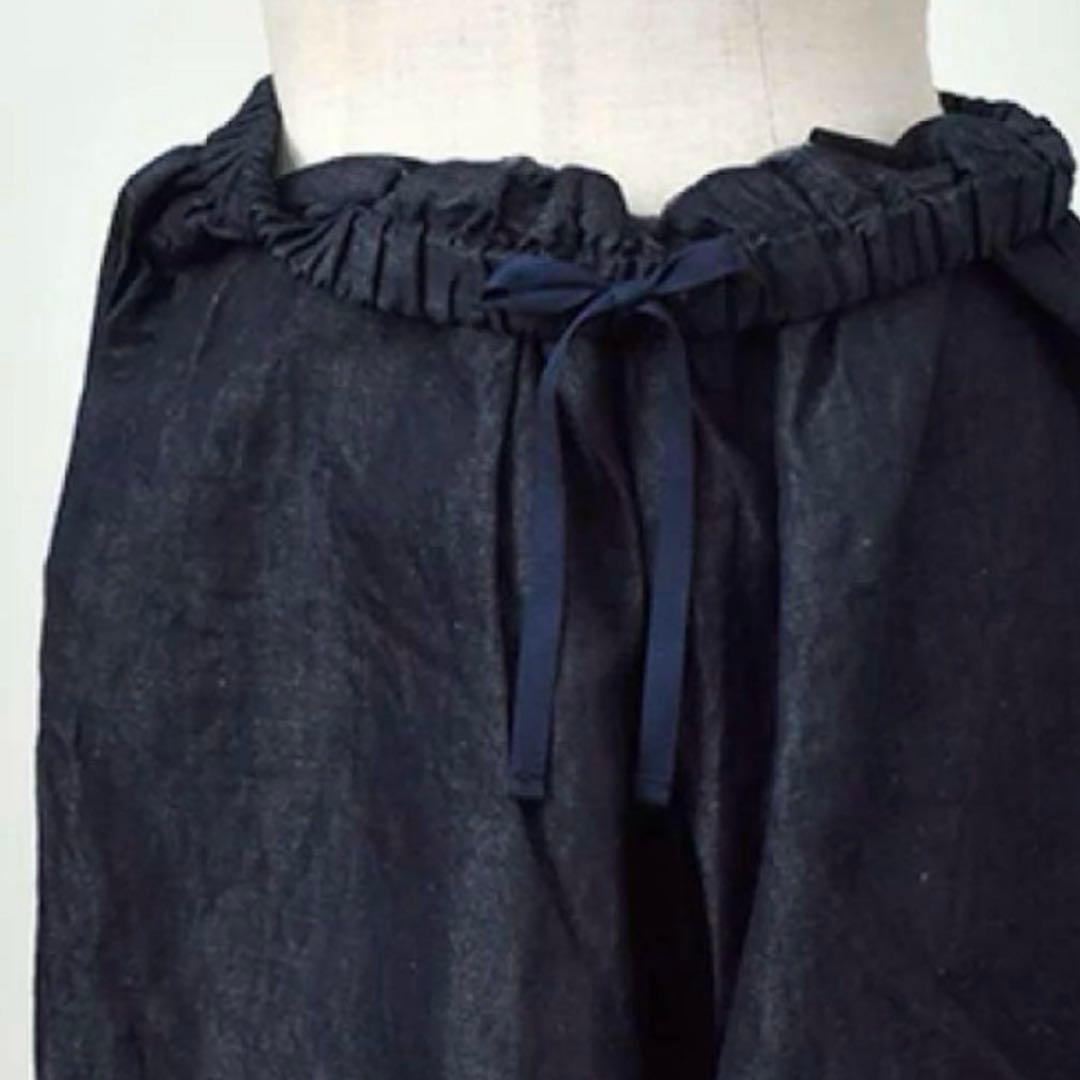 【新品未使用】gグラム　コットンリネンライトデニムパンツ