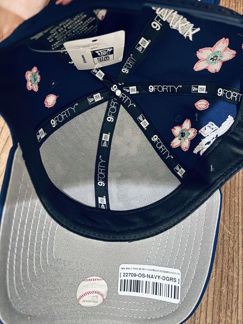村上隆　MLB ニューエラ　ドジャース　帽子　キャップ　ブルー　青　桜　東京 村上隆 MLB ニューエラ ドジャース 帽子 キャップ ブルー 青 桜